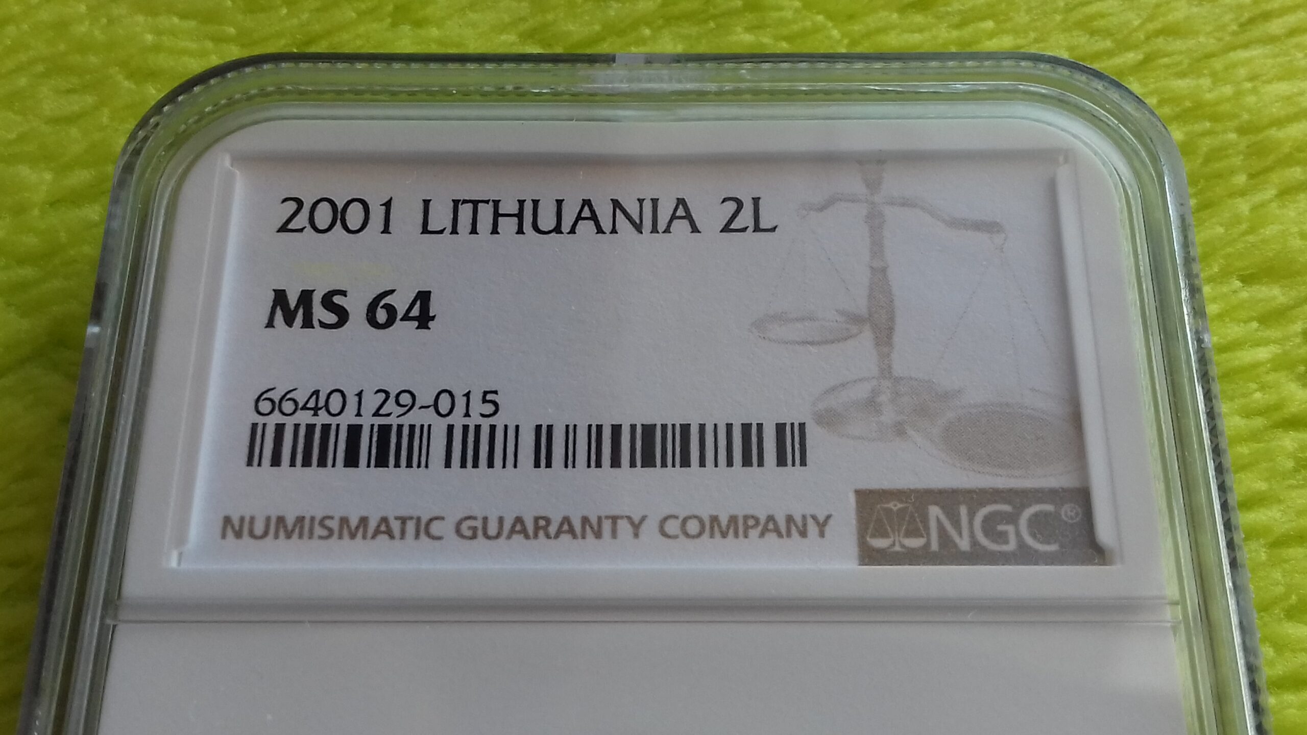 2001 2 litai MS 64 - Image 2