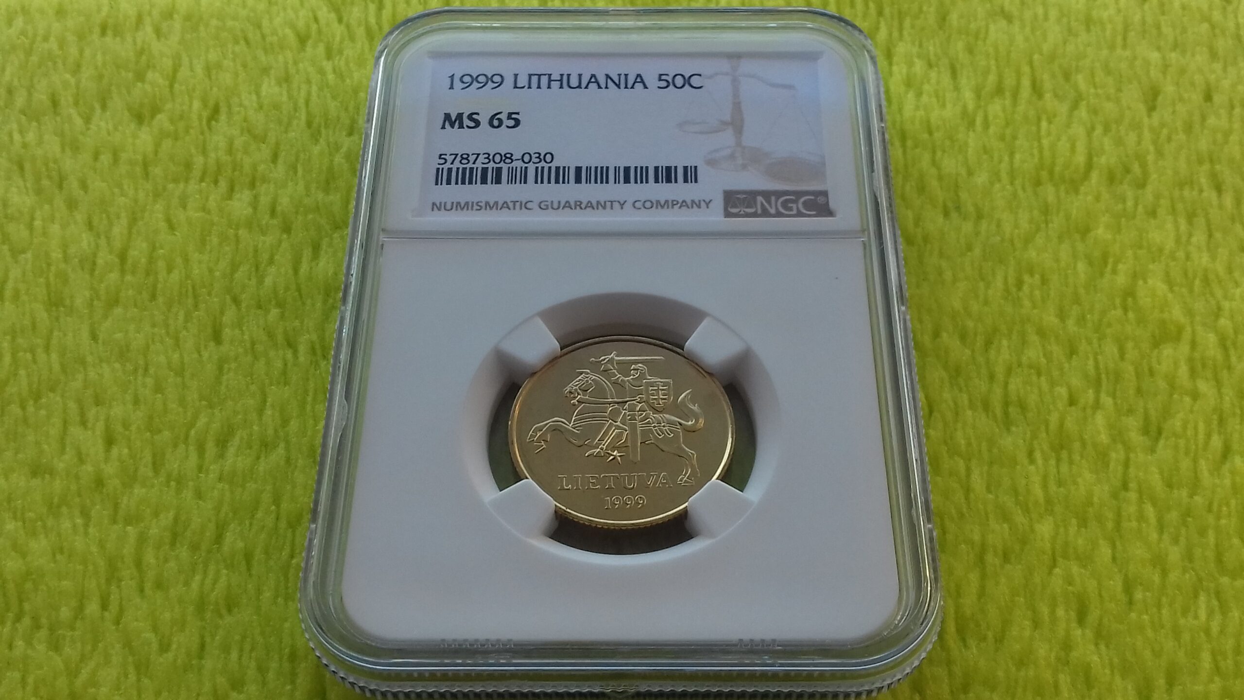 1999 50 centų MS 65