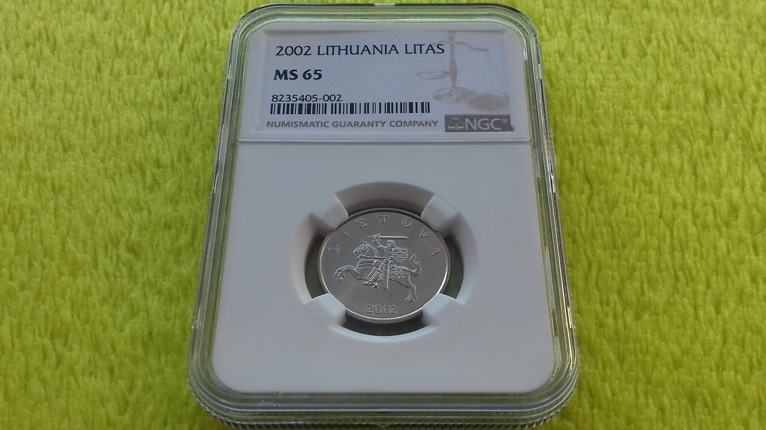 2002 1 litas MS 65