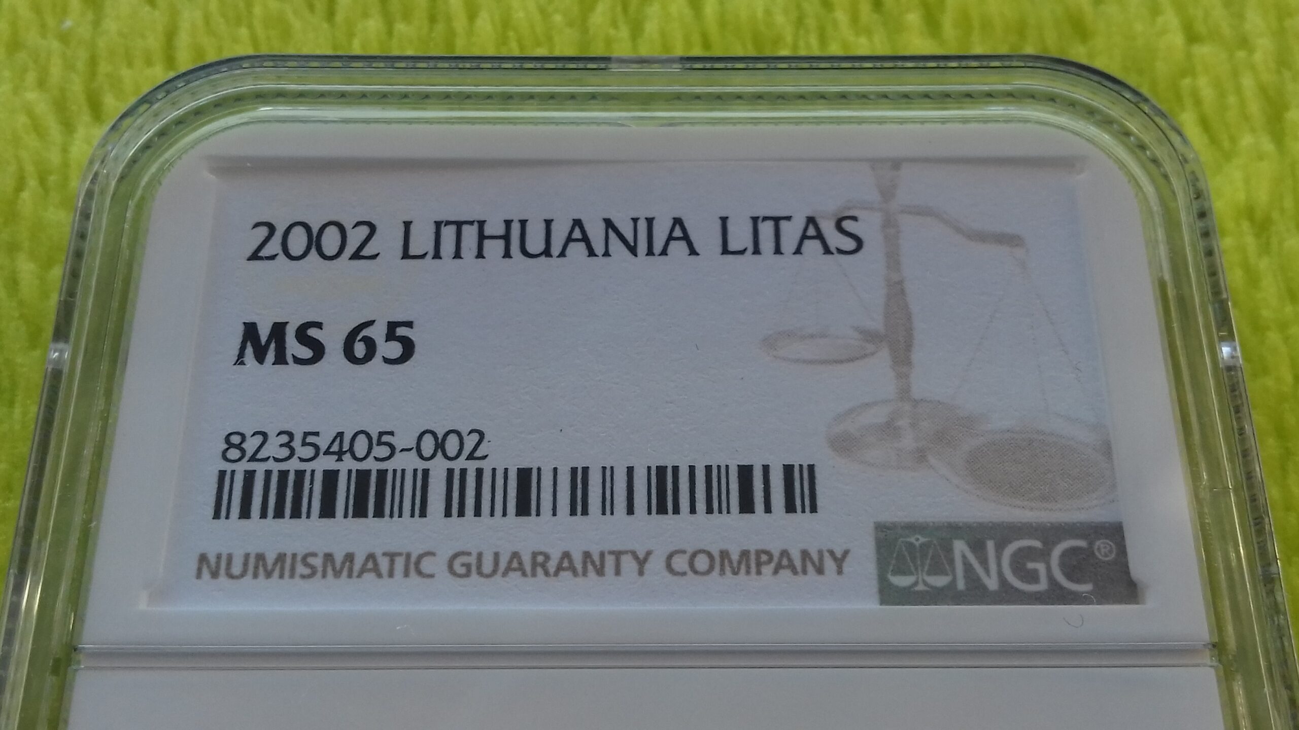 2002 1 litas MS 65 - Image 2