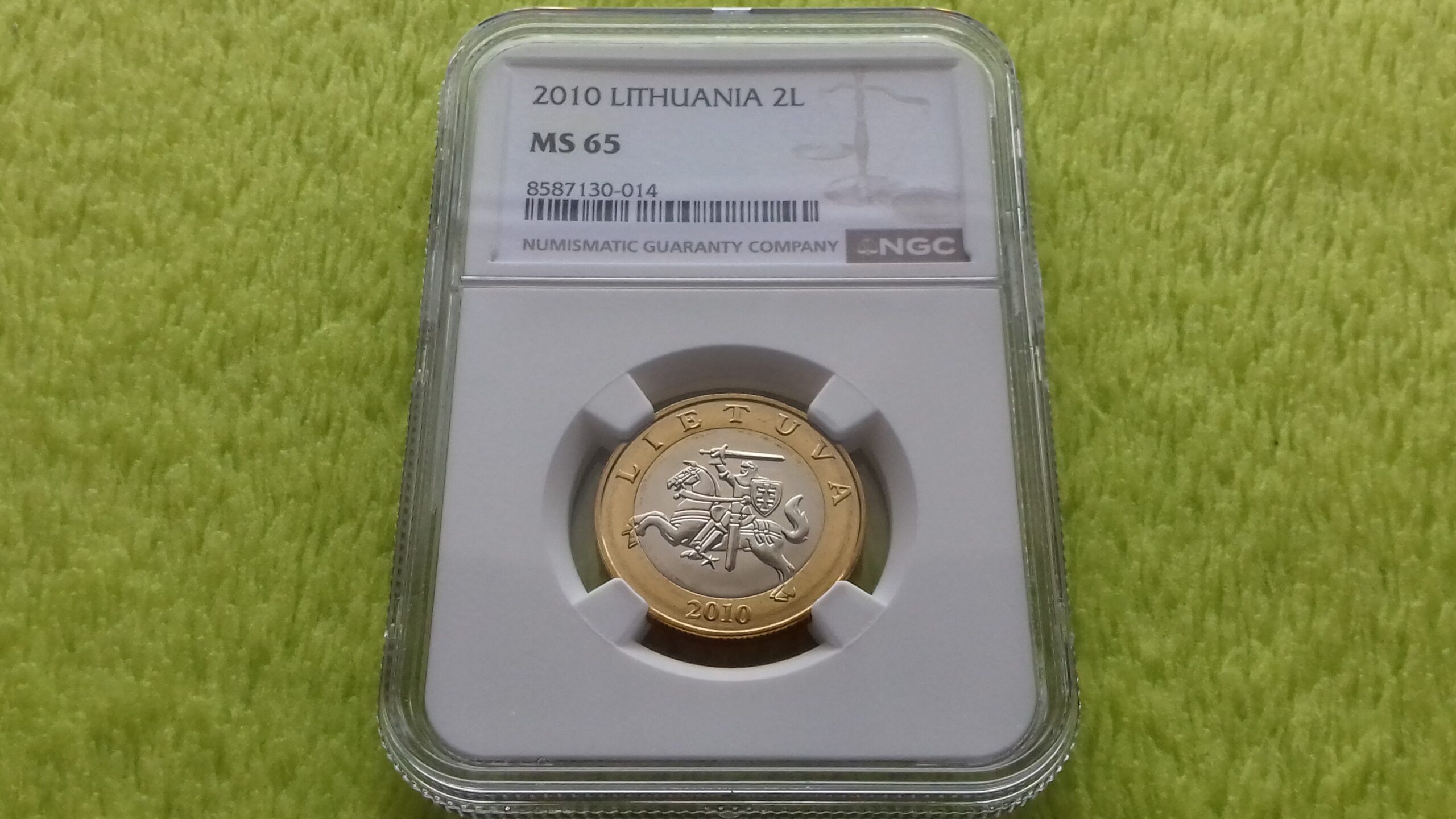 2010 2 litai MS 65