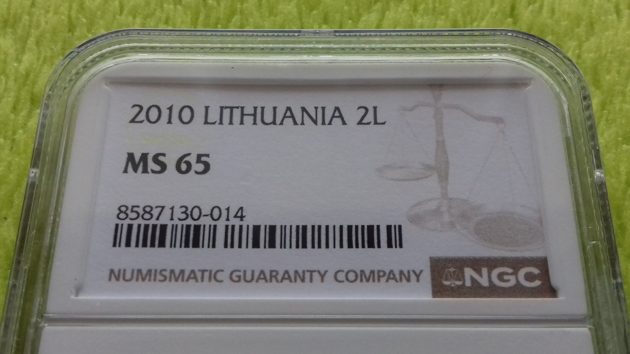 2010 2 litai MS 65 - Image 2