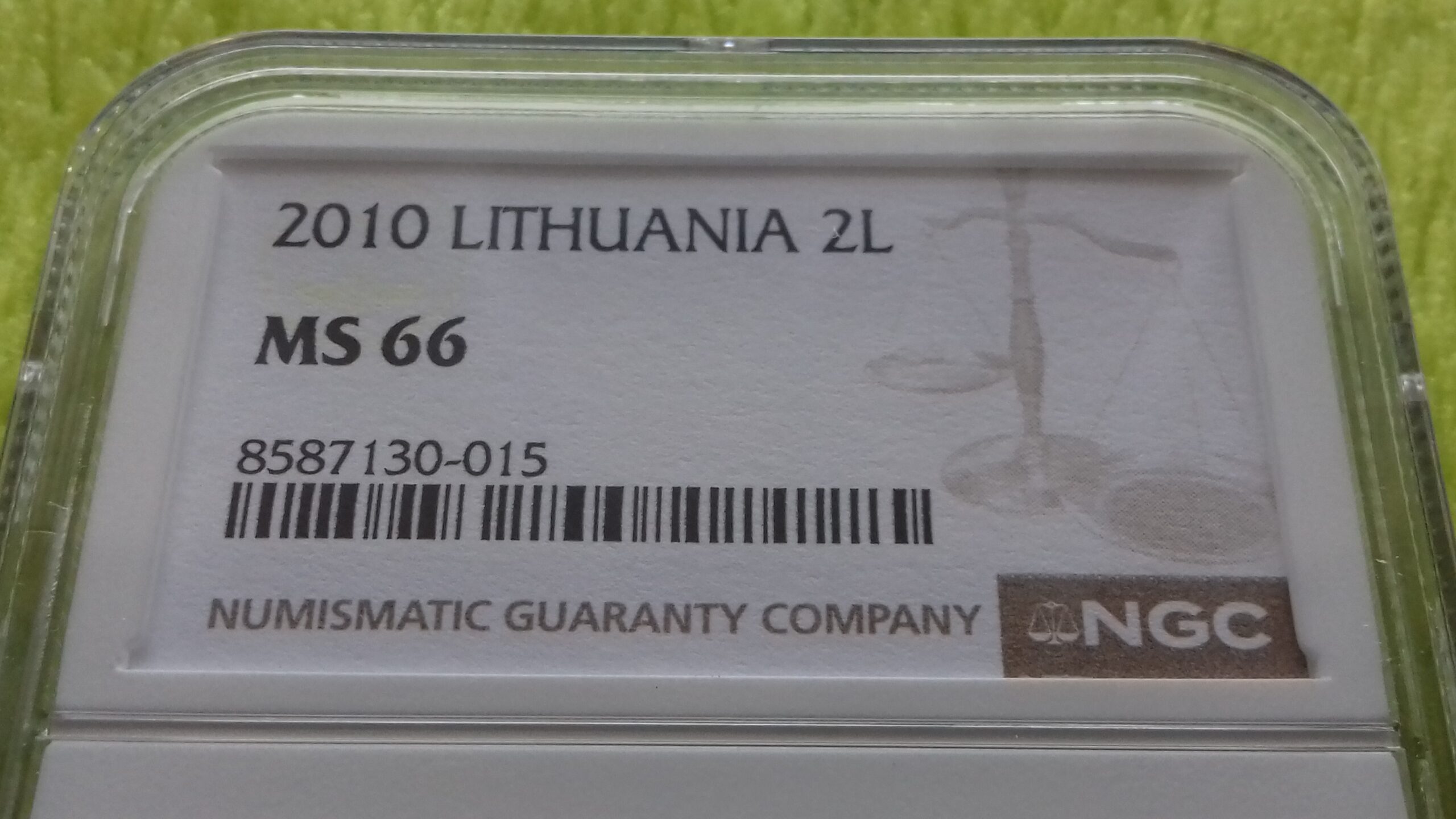 2010 2 litai MS 66 - Image 2