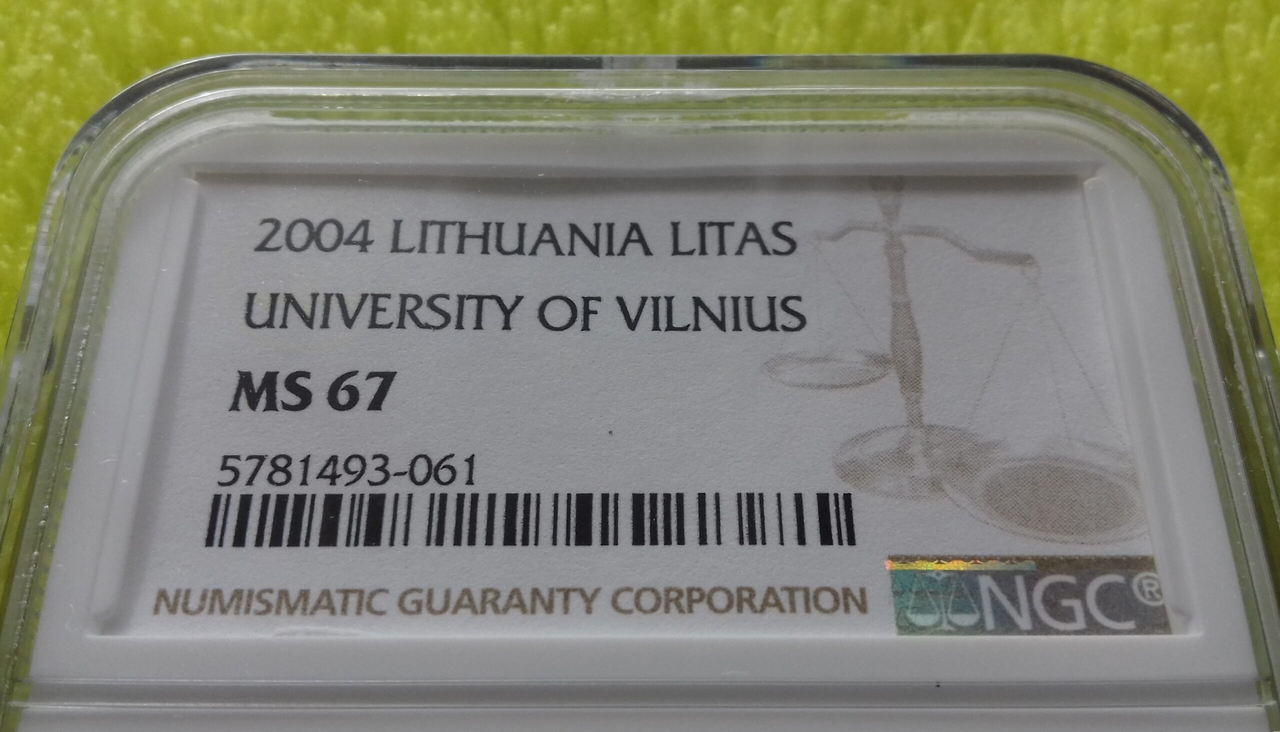 "Vilniaus Universitetas" MS 67 - Image 2