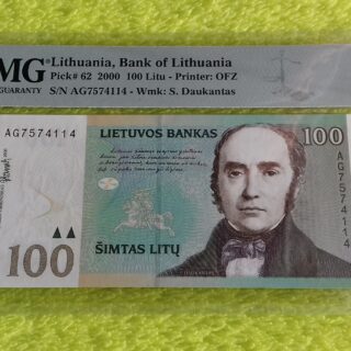 2000 100 litų UNC 67