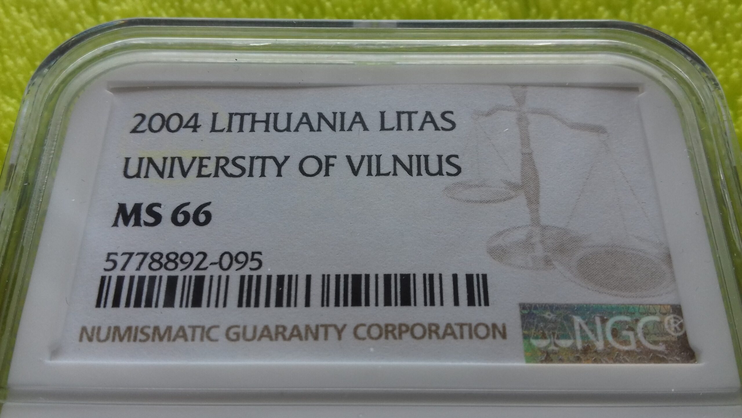 "Vilniaus Universitetas" MS 66 - Image 2