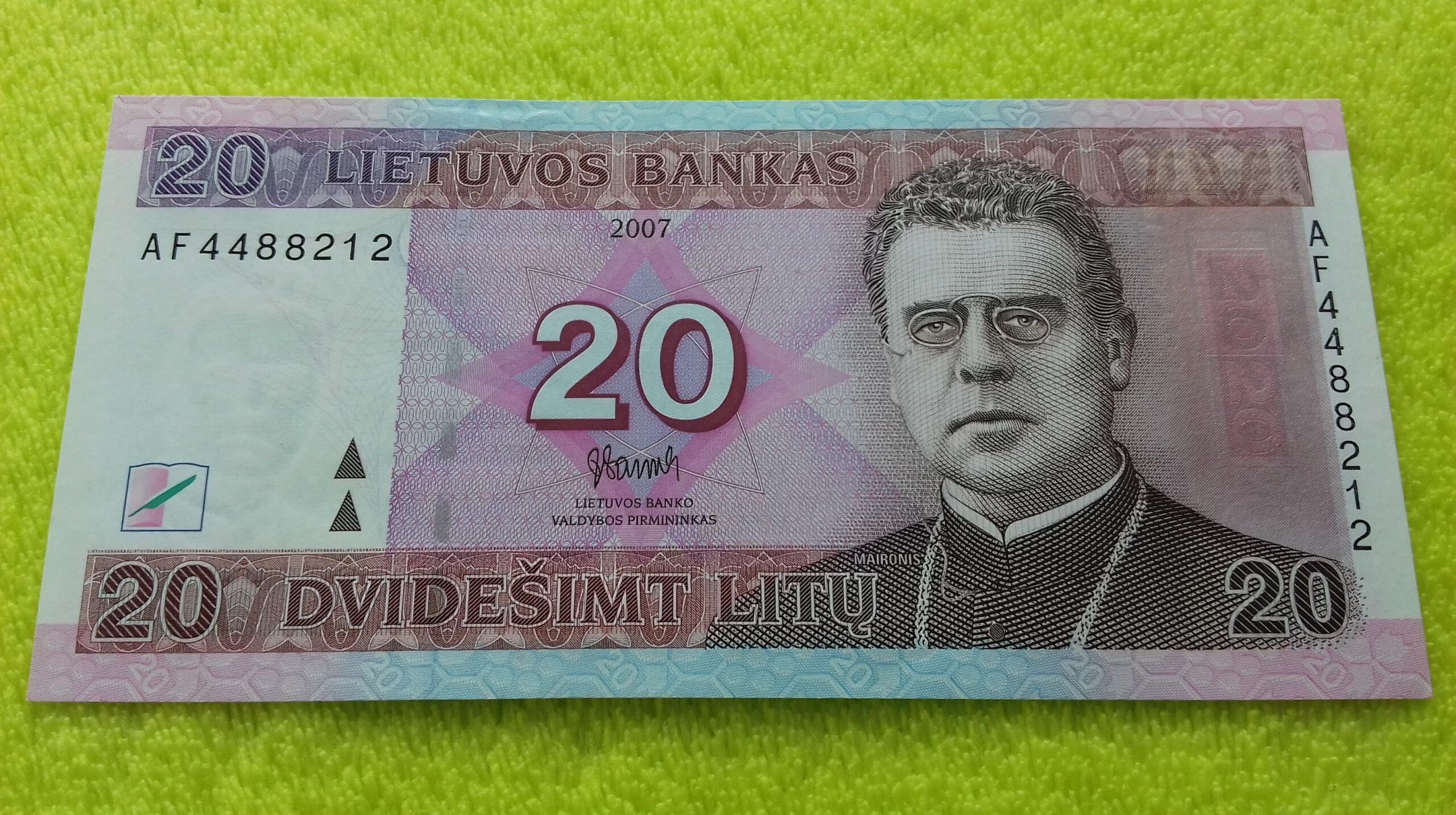 2007 20 litų UNC - Image 2