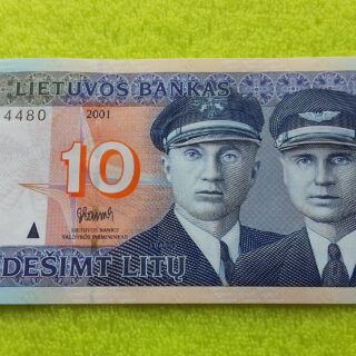 2001 10 litų UNC