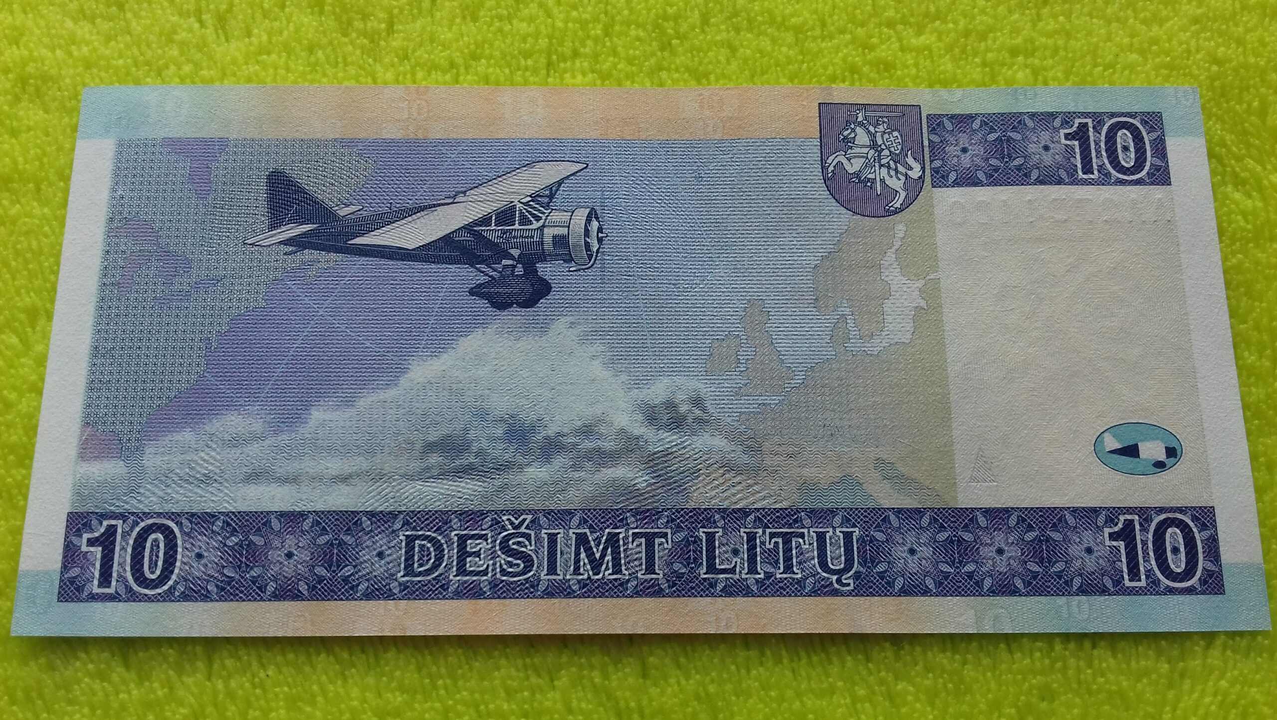 2001 10 litų UNC - Image 3