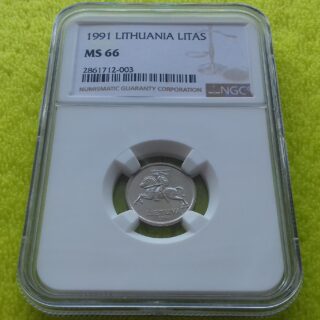 1991 1 litas MS 66