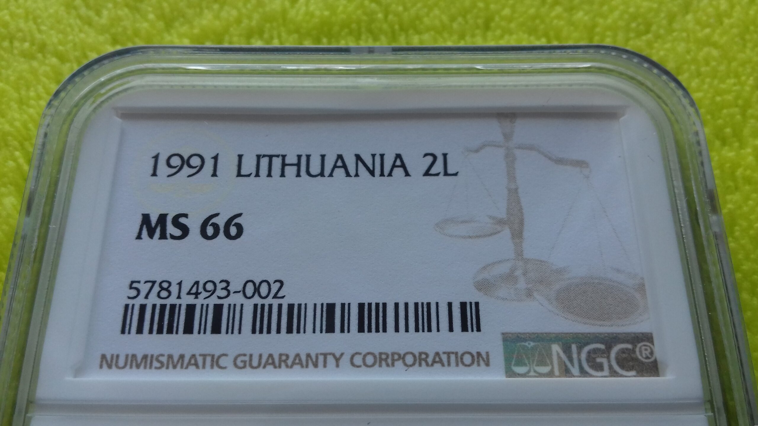 TOP POP 1991 2 litai MS 66 - Image 2