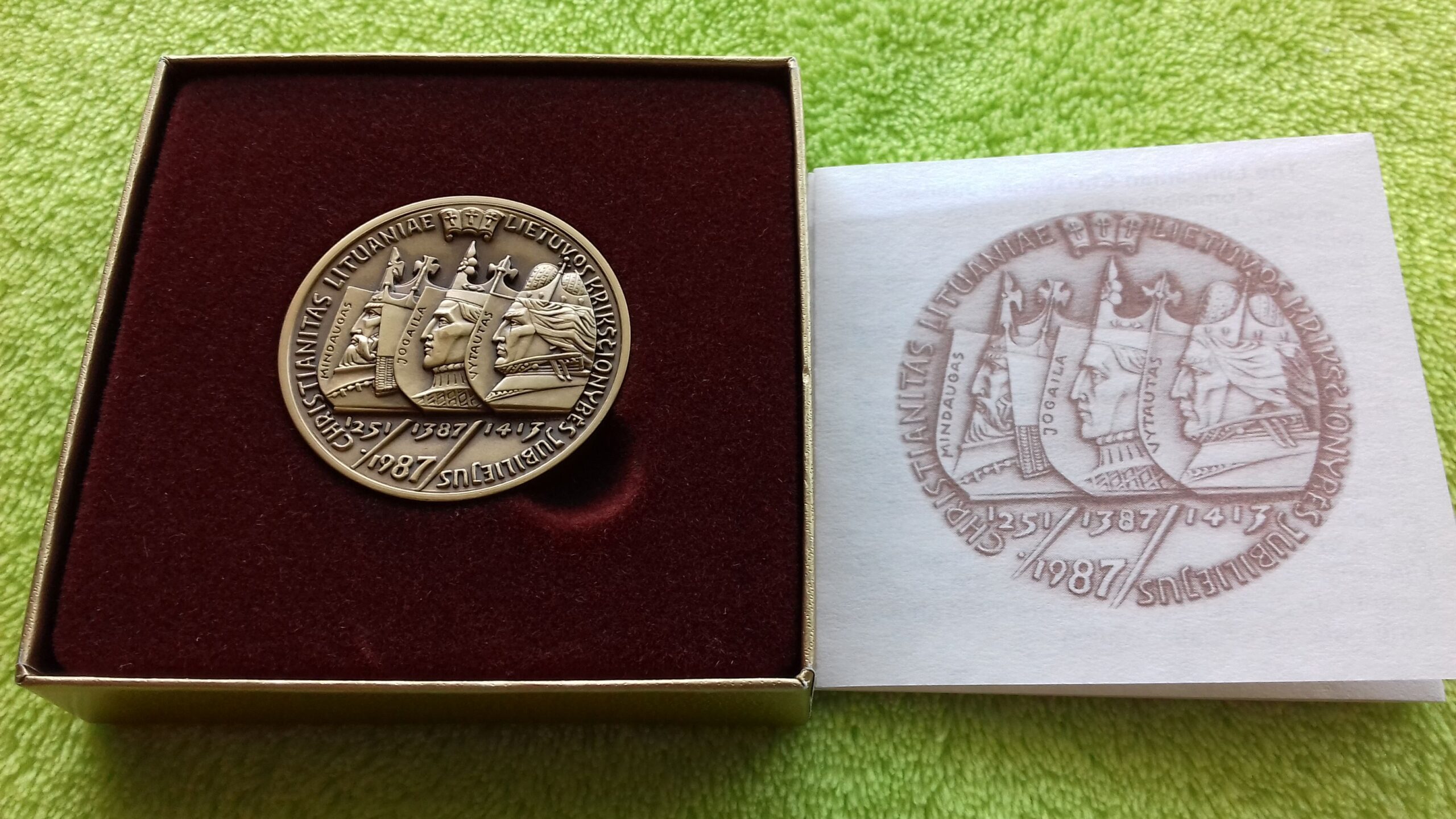 1987 stalo medalis - Image 3