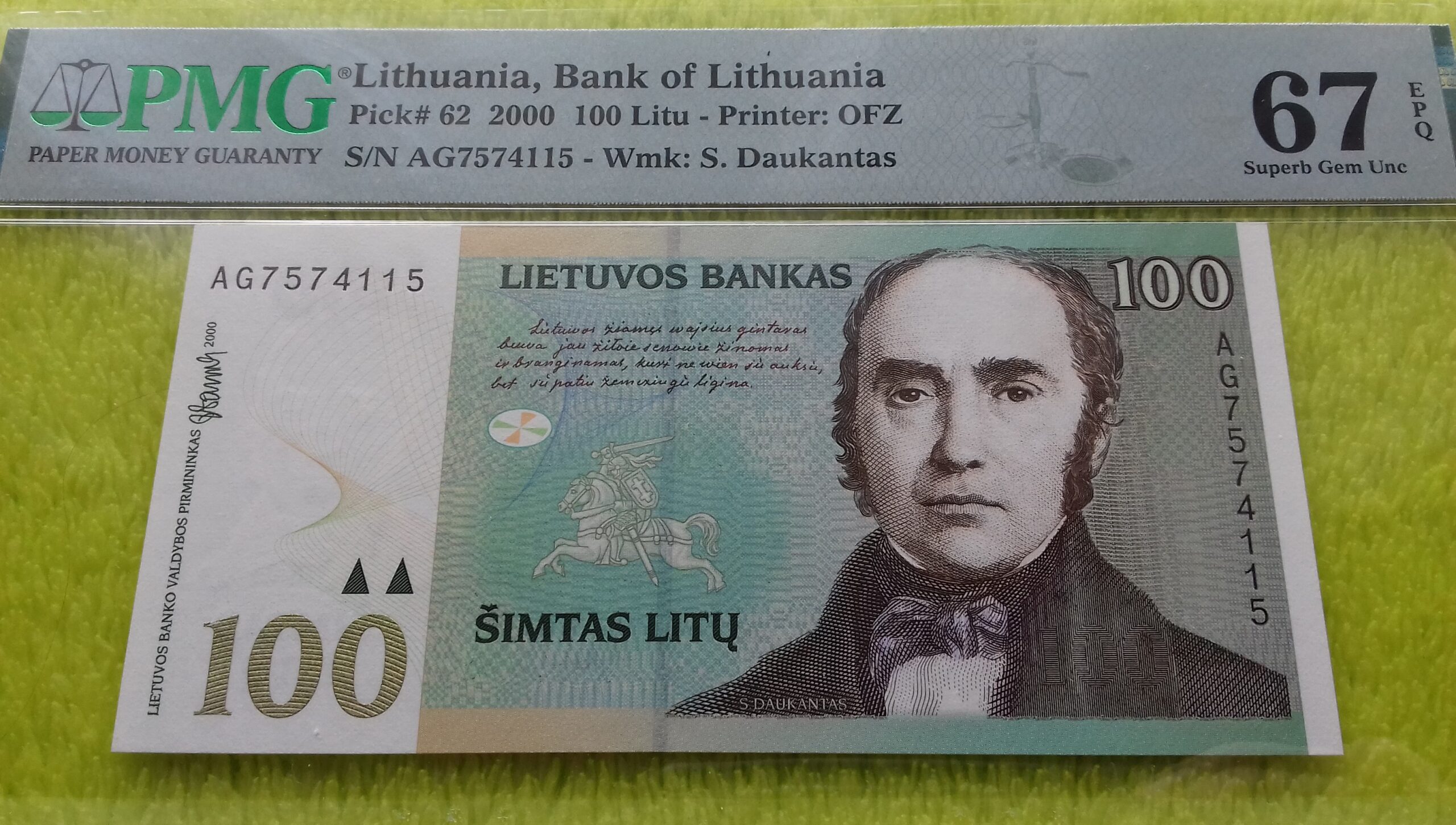 2000 100 litų UNC 67 - Image 2
